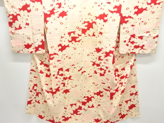 Japanese Kimono / Chirimen Kinsha Silk